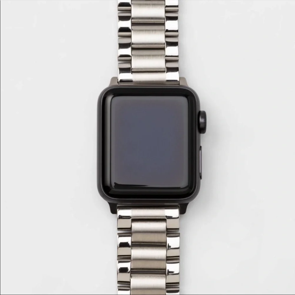New, Open Box! HeyDay Metal Link Watch Band 42-45 mm for Apple Watch